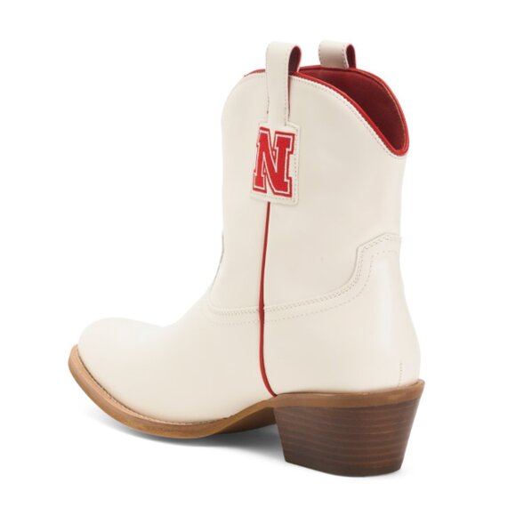VACCARI BOOTS White Nebraska Lucy Cowgirl Booties - Picture 2 of 2